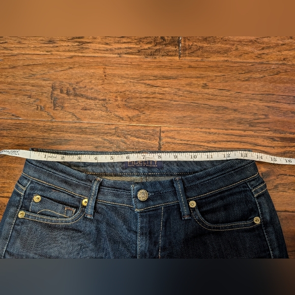 Fidelity Denim Y2K Dark Wash Bootcut Jeans Size 26 - Picture 8 of 10